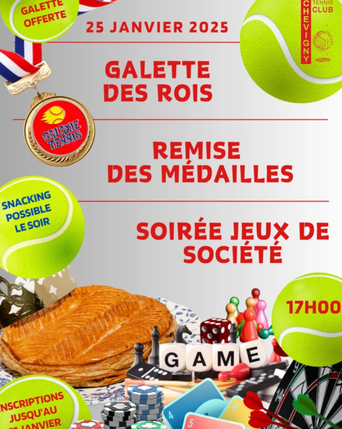 Galette des rois, médailles et soirée